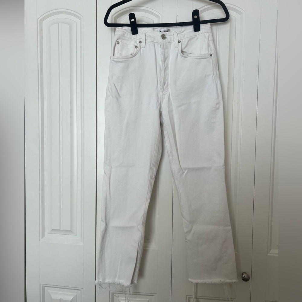 Agolde Riley High Rise Straight Crop Jeans - Picture 2 of 5